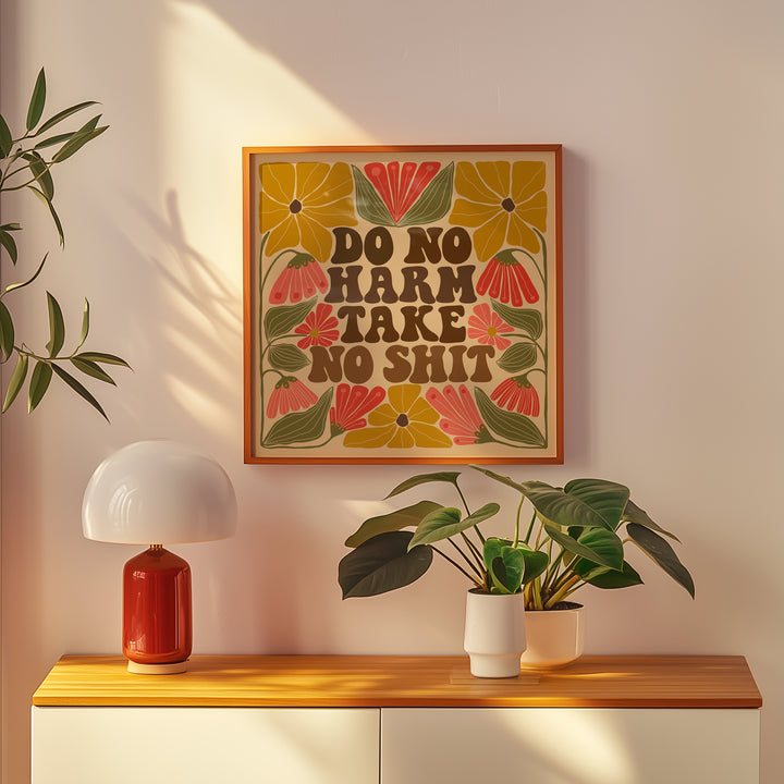 Impression artistique « Ne faites pas de mal, ne prenez pas de merde »