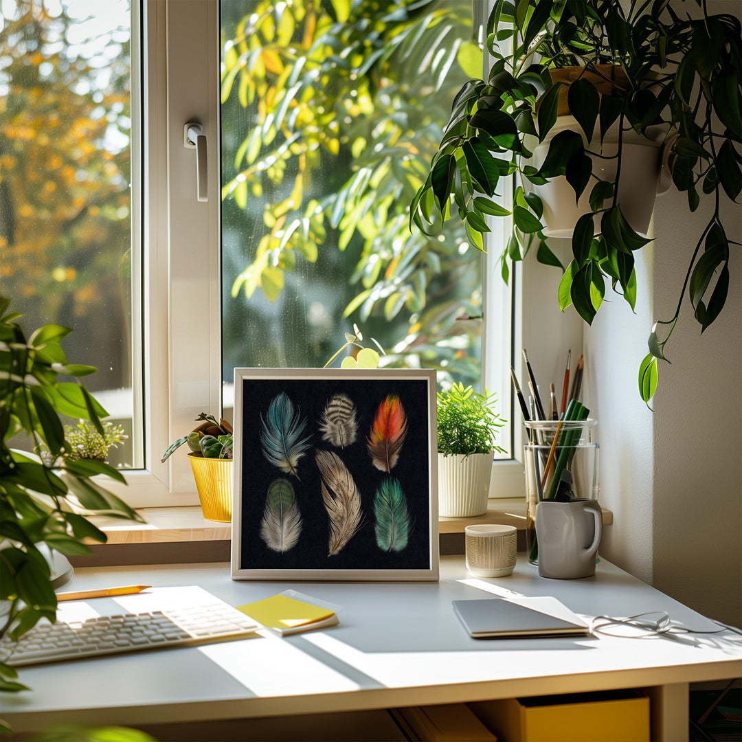 Feather Study Art Print