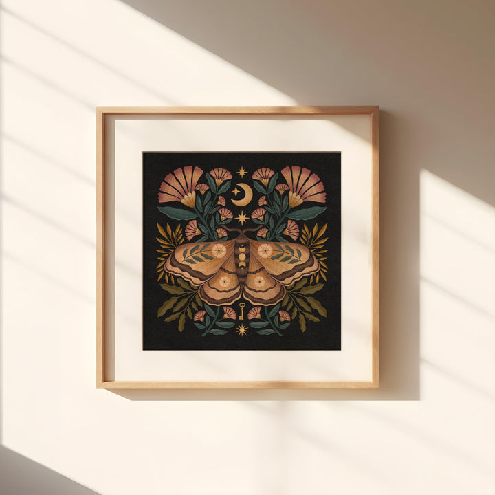 Mitternachtsmotte Kunstdruck