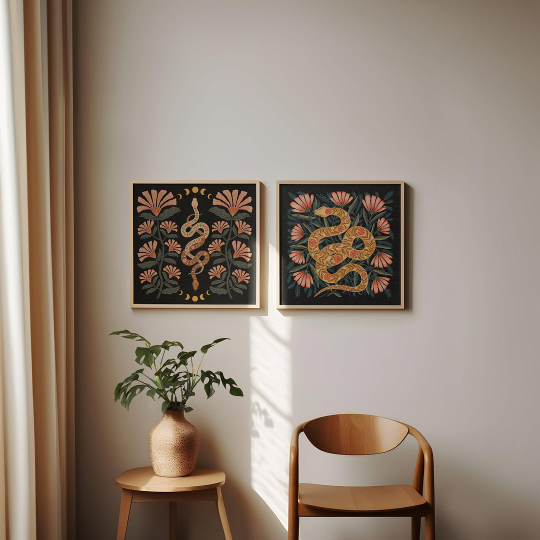 Mondschlangen Kunstdruck