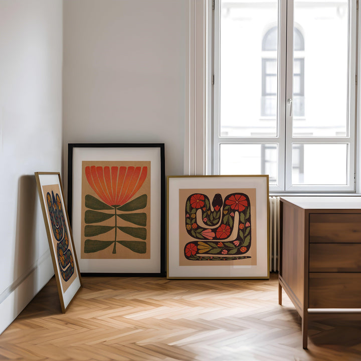 Bergschlange Kunstdruck