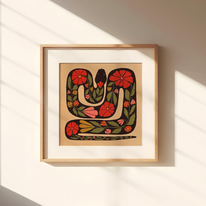 Bergschlange Kunstdruck