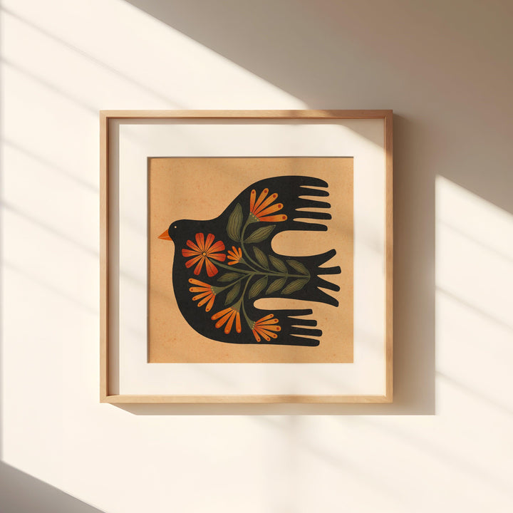 Bergvogel Kunstdruck