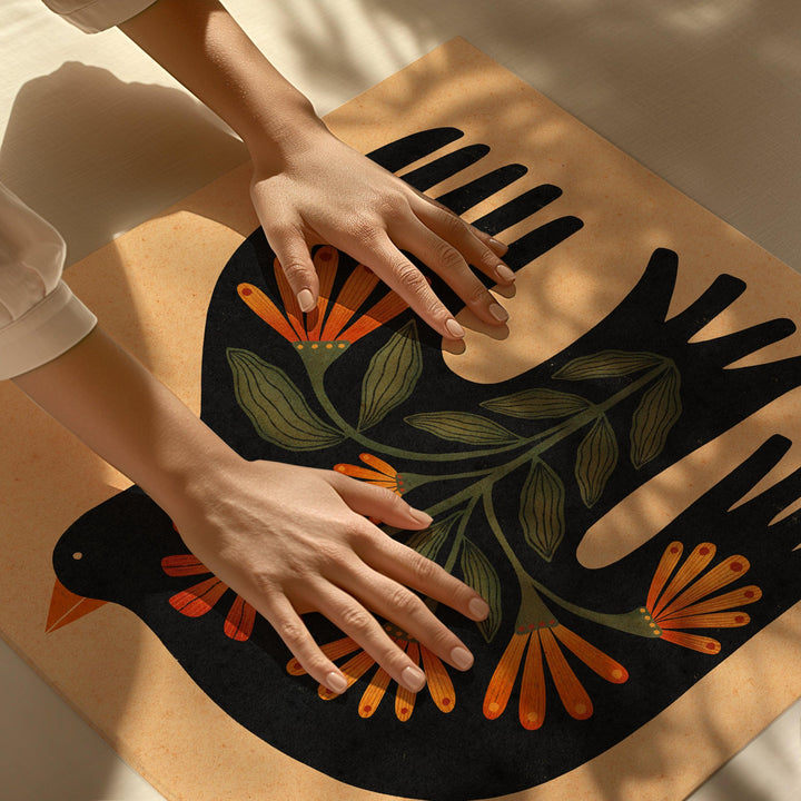 Bergvogel Kunstdruck