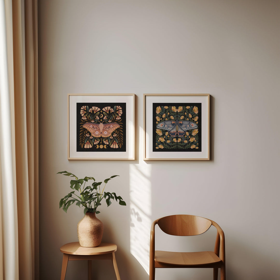 Sonnenwende-Motte Kunstdruck