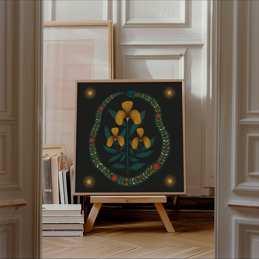 Sonnenschlange Kunstdruck
