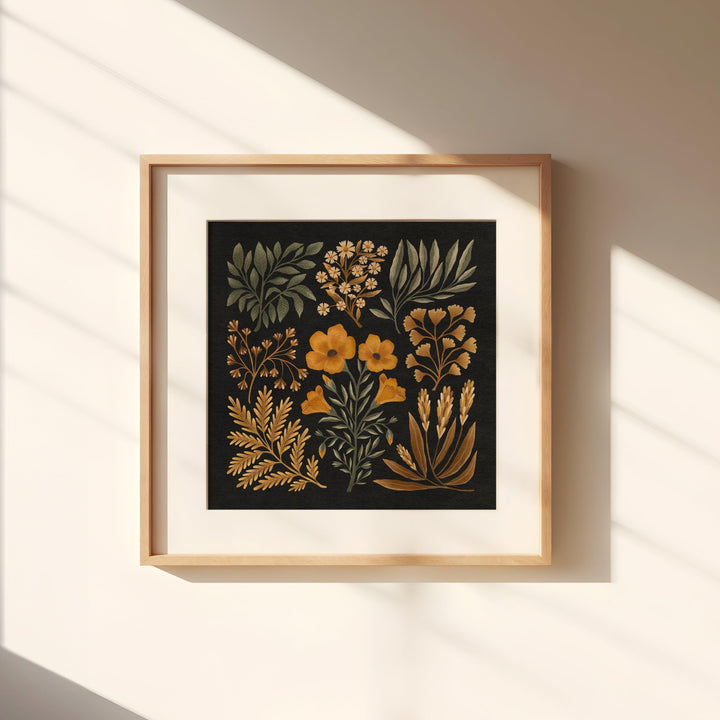 Winterblumen Kunstdruck