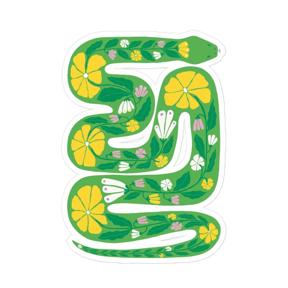 Baby Garden Snake Vinyl Sticker - High West Wild
