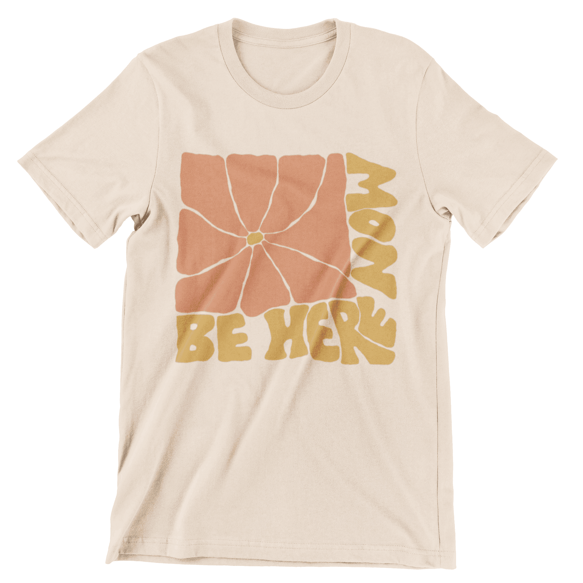 Be Here Now Unisex Tee | Vintage Graphic Tee | Self-care T-shirt