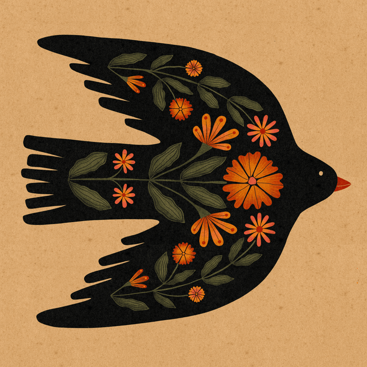Cascade Mountain Bird Art Print - High West Wild