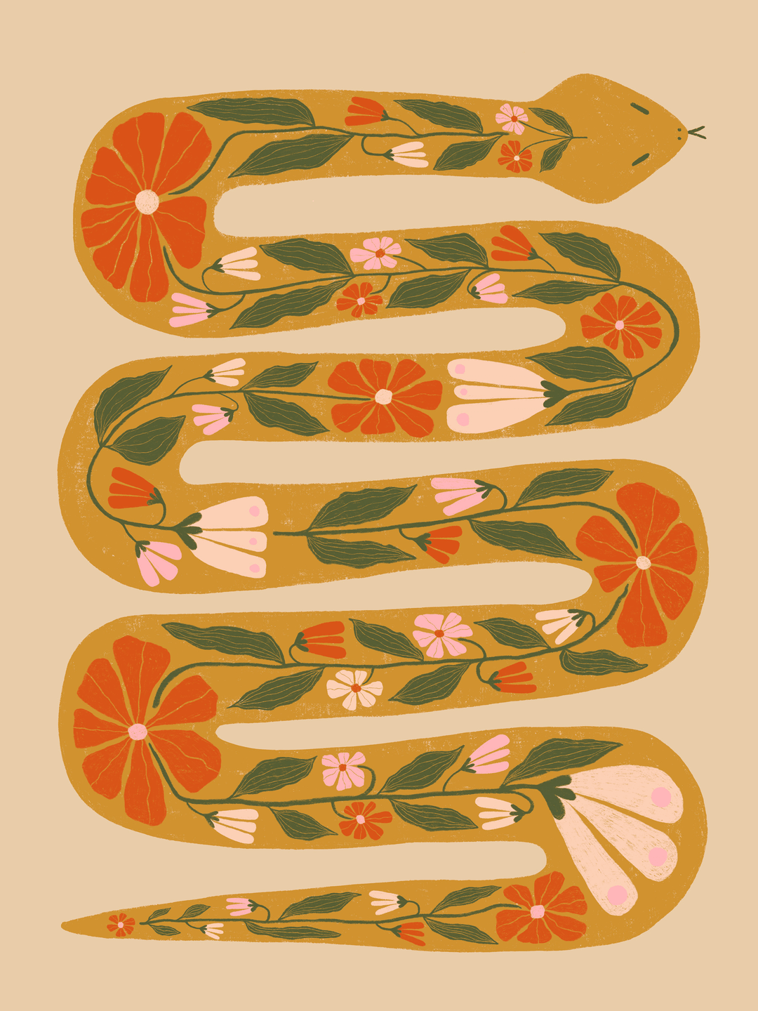 Garden Snake Art Print - High West Wild