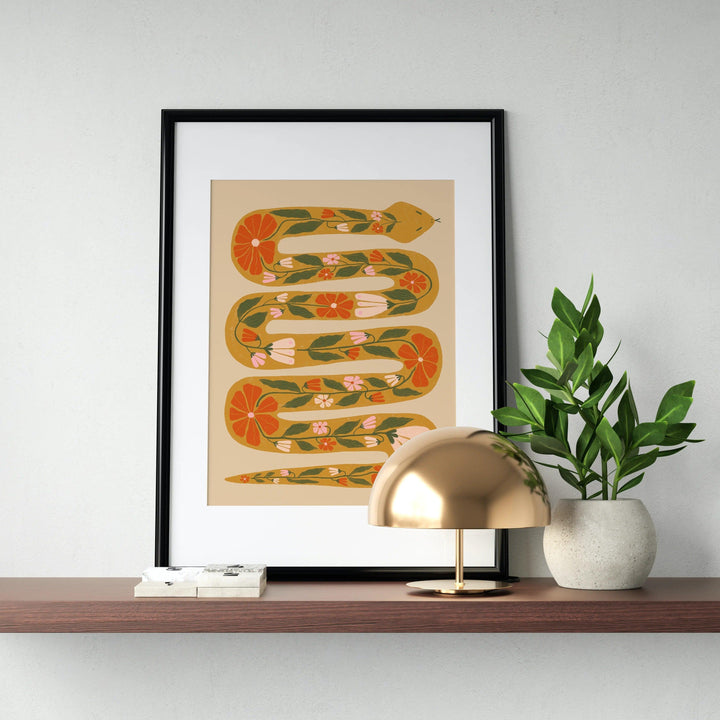 Garden Snake Art Print - High West Wild