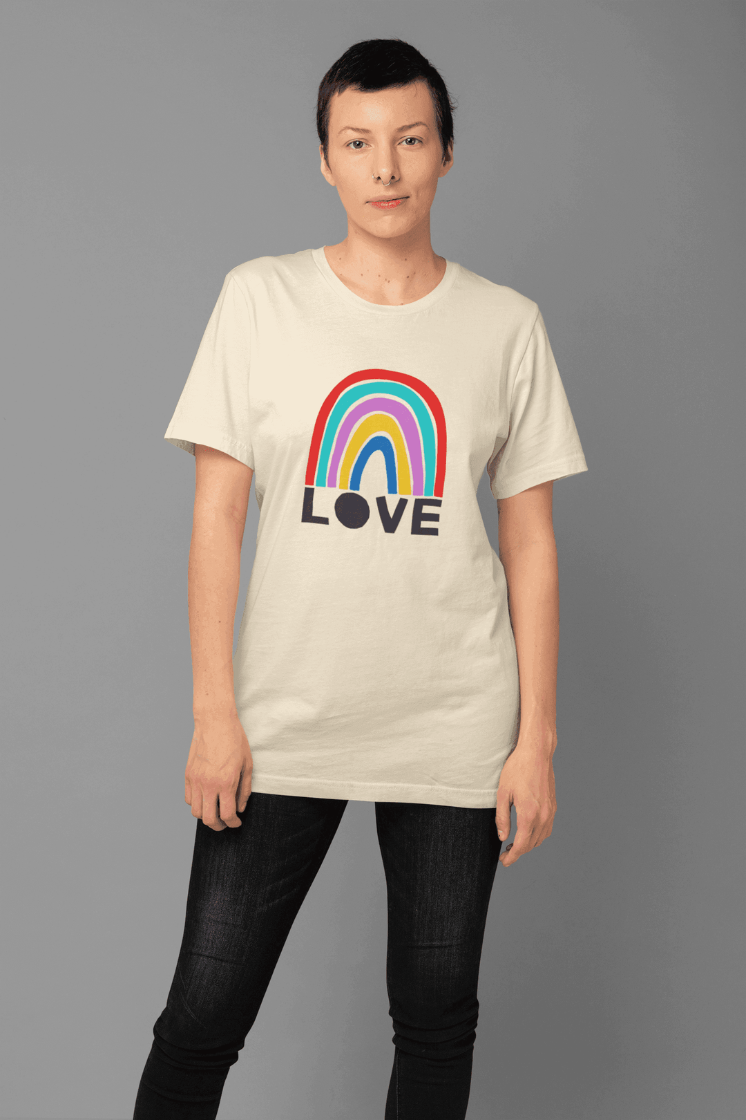 LOVE Rainbow Unisex Tee - High West Wild