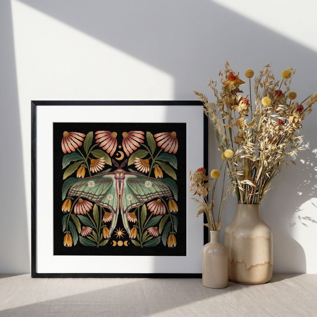 Spanish Moon Moth Art Print - High West Wild