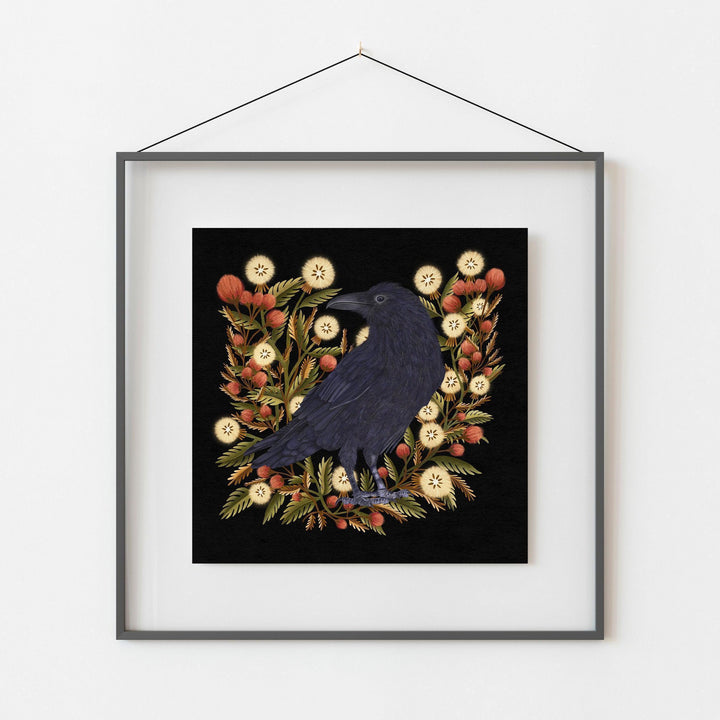 Winter Corvid Art Print - High West Wild