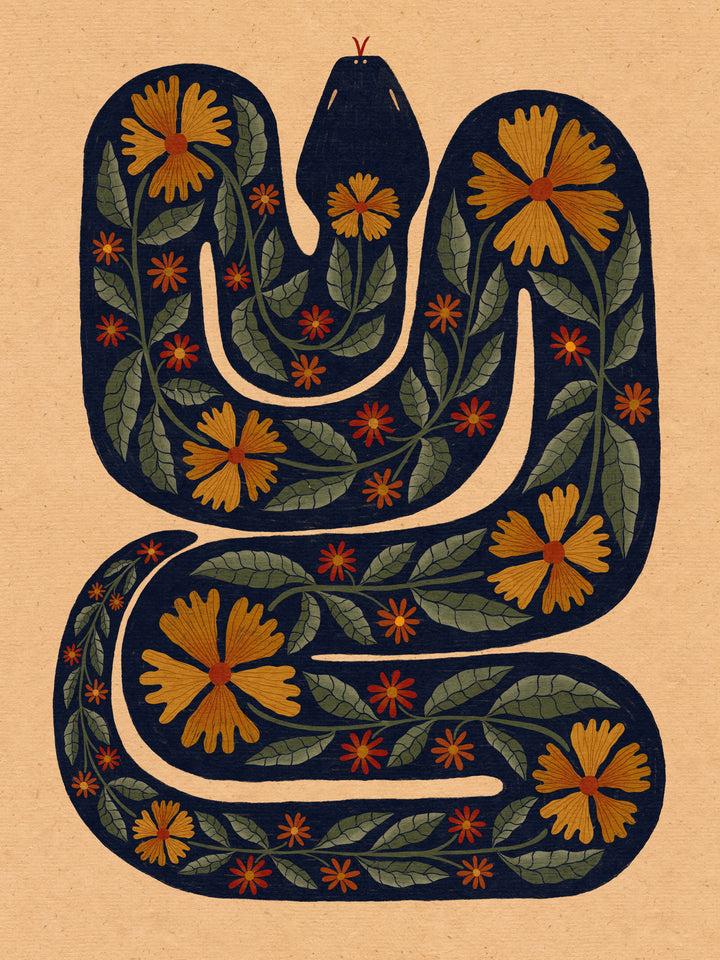 Meadow Serpent Art Print