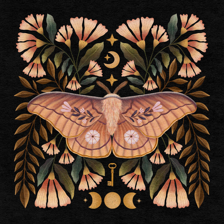 Emperor Gum Moth Art Print - High West Wild
