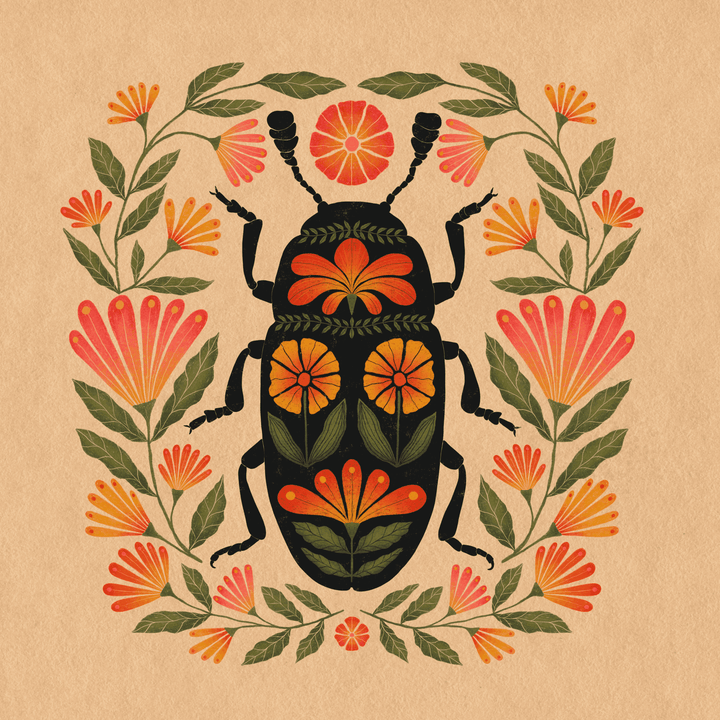 Forest Beetle Art Print - High West Wild