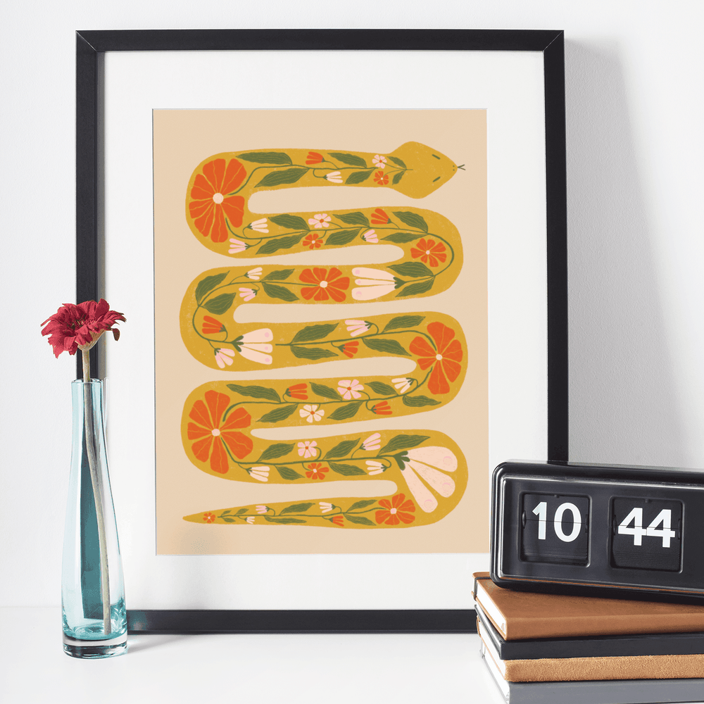 Garden Snake Art Print - High West Wild