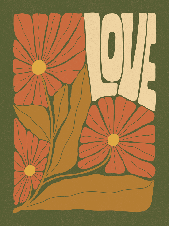 Love Flower Art Print - High West Wild