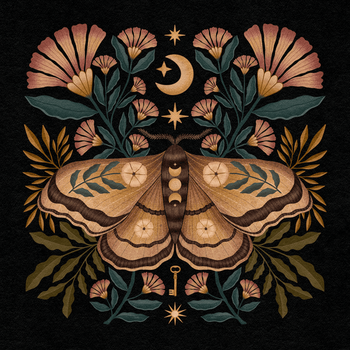 Midnight Moth Art Print - High West Wild