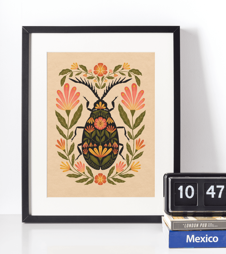 Net-Wing Beetle Art Print - High West Wild