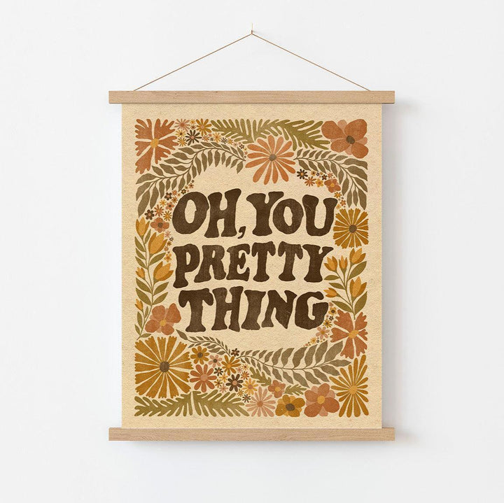 Oh, You Pretty Thing Art Print in Cream - High West Wild