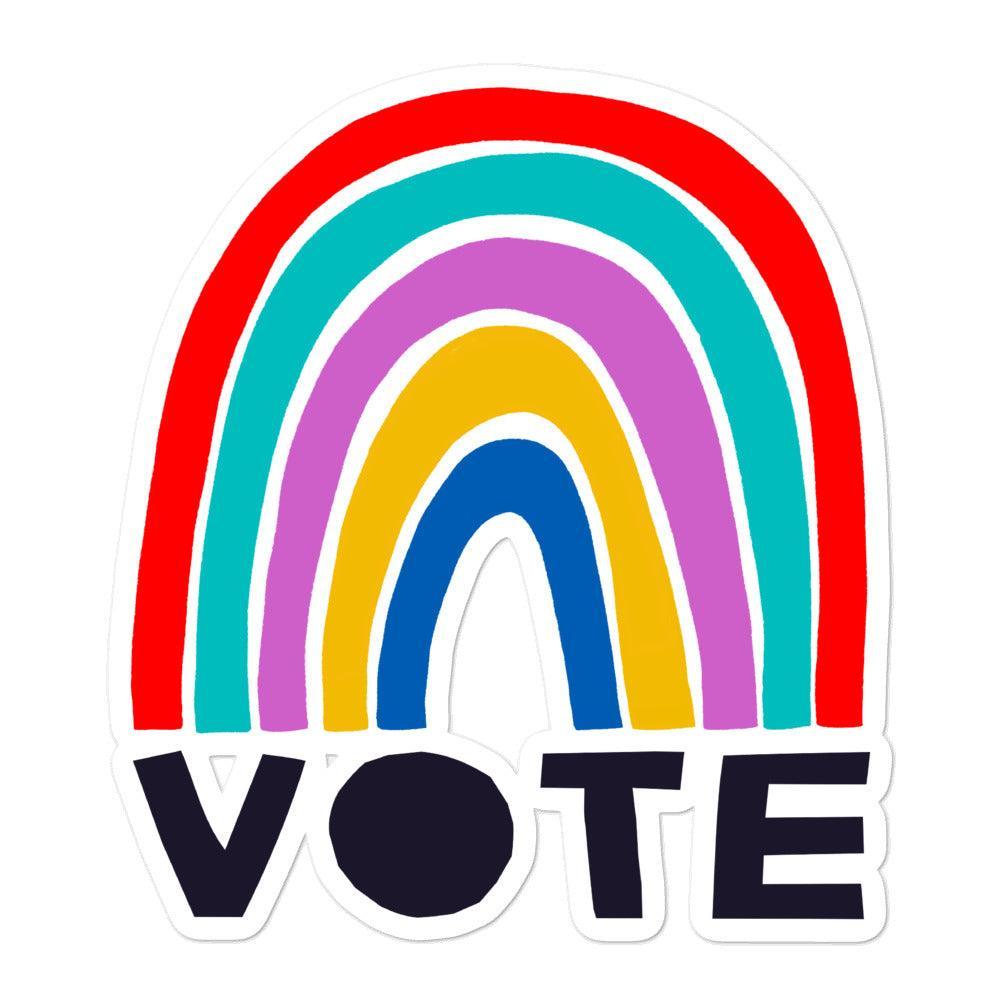 Rainbow Vote Vinyl Sticker - High West Wild