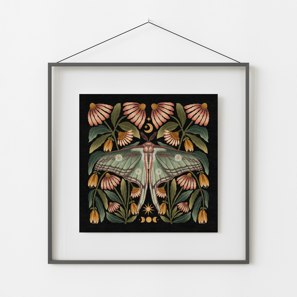 Spanish Moon Moth Art Print - High West Wild