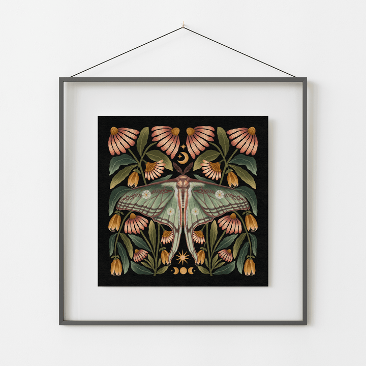 Spanish Moon Moth Art Print - High West Wild