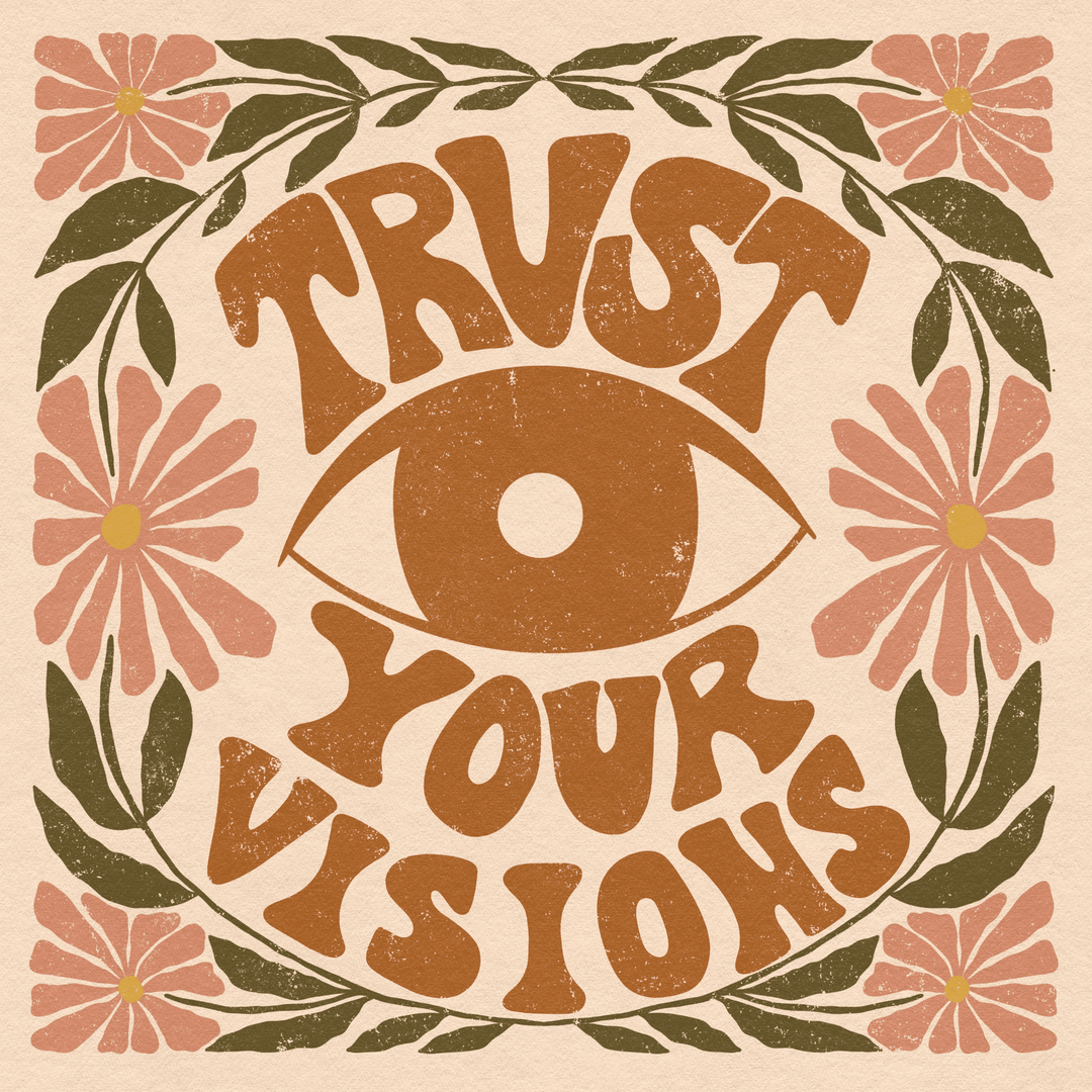 Trust Your Visions Art Print in Cream - High West Wild