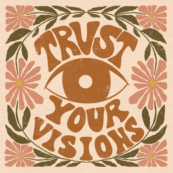 Trust Your Visions Art Print in Cream - High West Wild