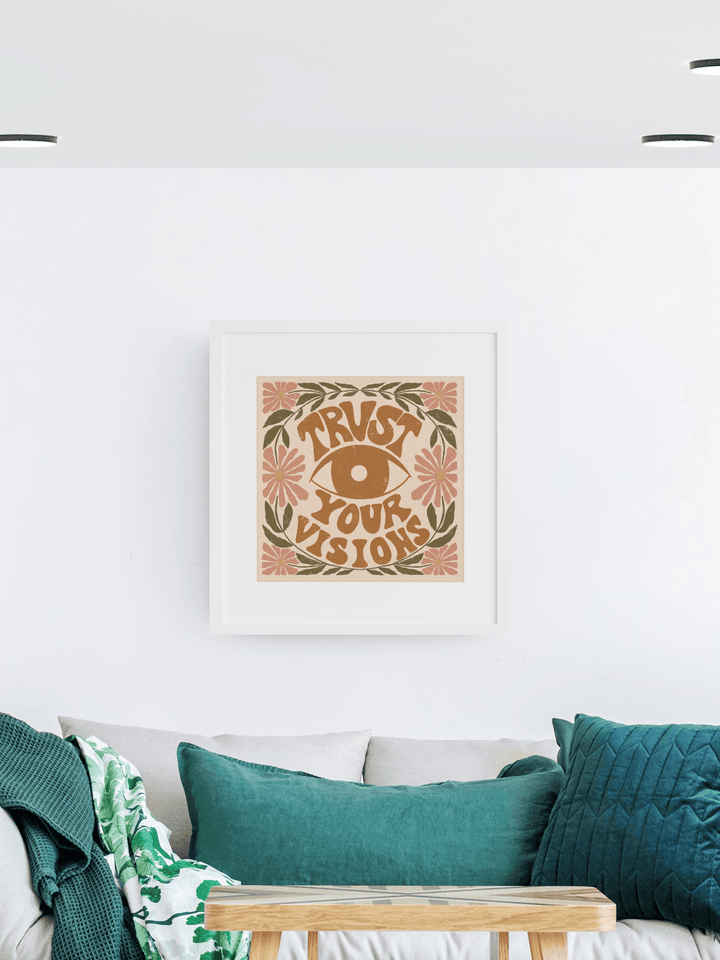 Trust Your Visions Art Print in Cream - High West Wild